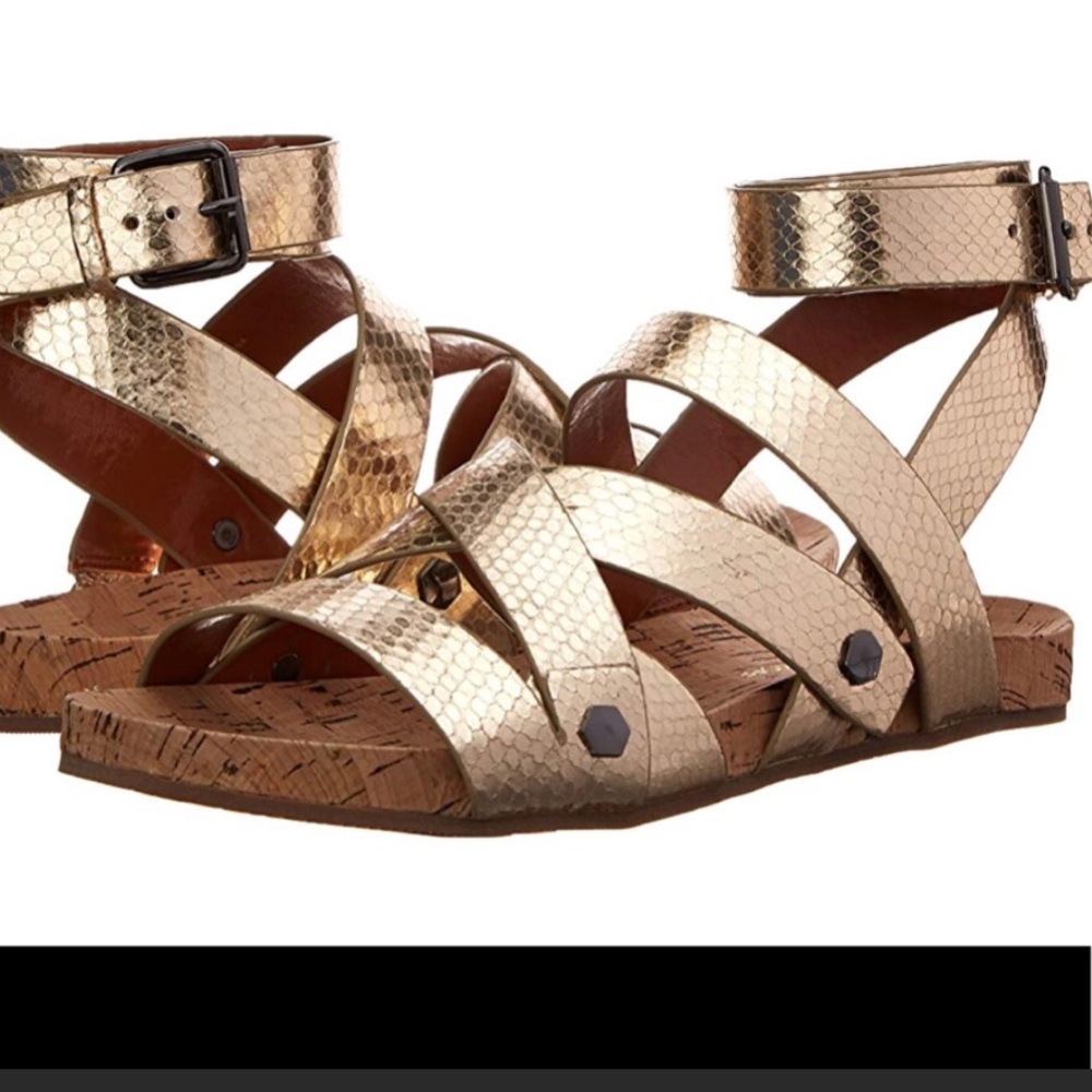 Light gold sandals